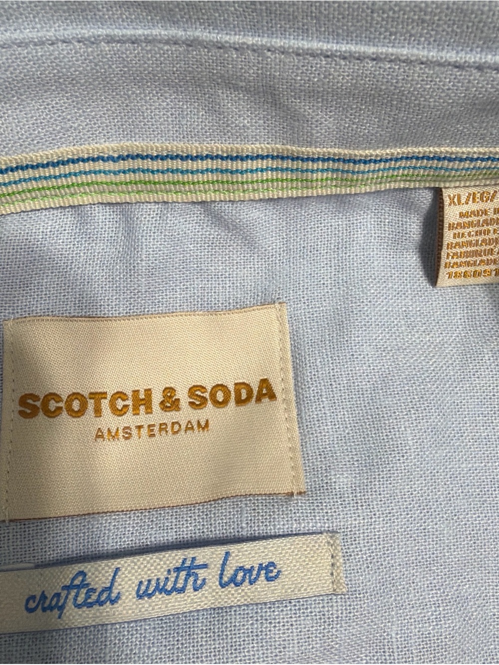 Scotch & Soda Light Blue Men's Button-Down Shirt - Picture 2 of 4